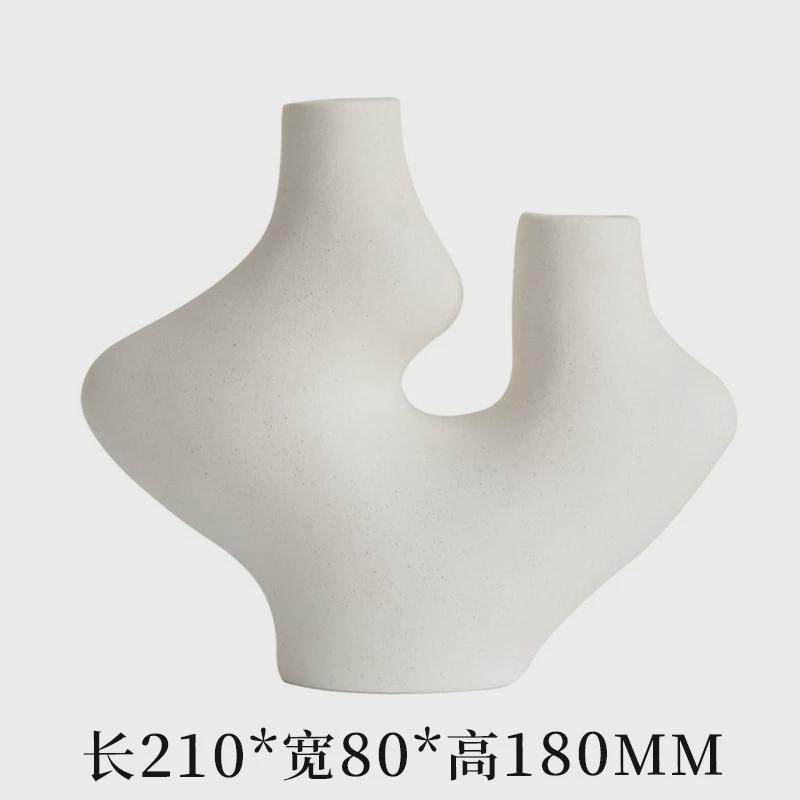 侘寂风乌桕花瓶日式饰品玄关民宿插花花器摆件北欧样板房软装家居