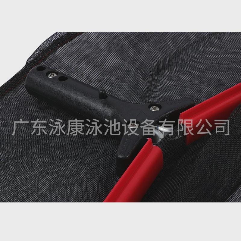 跨境泳池加强铝边红框深水捞叶网鱼池打捞清洁深网捞网选配伸缩杆