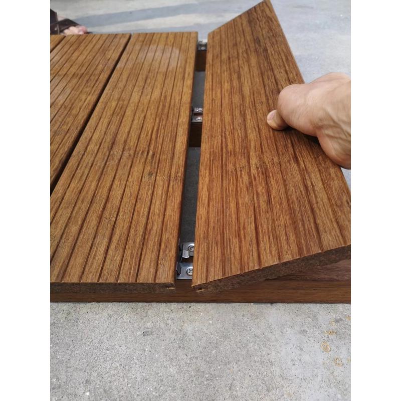 户外碳化高耐重竹木地板栈道庭院露台花园休闲平台景区木阳台