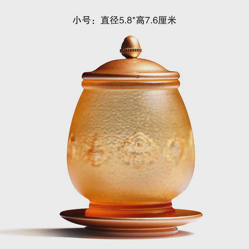 琉璃佛吉祥八具中式禅意套装花瓶供盘香炉净水杯供杯家用供具套装