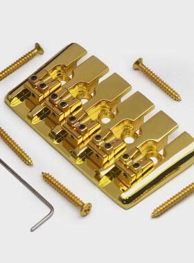 电贝司配件5弦电贝司穿弦桥拉弦板后琴金属bass弦桥多色全金属