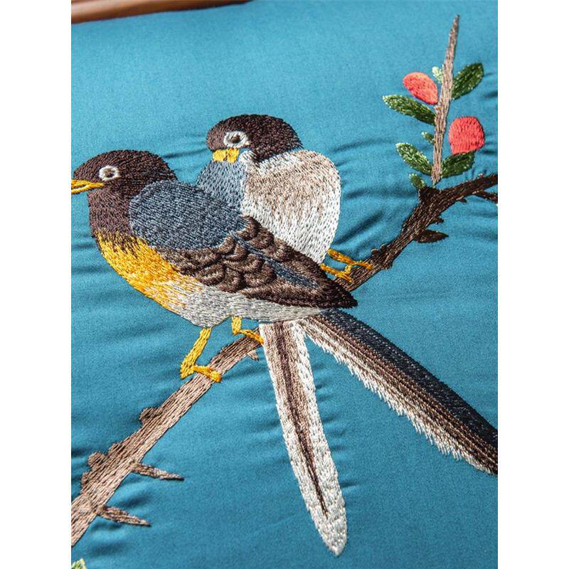 jih3批发60支两用抱枕被子刺绣靠垫枕头加厚办公室午休被