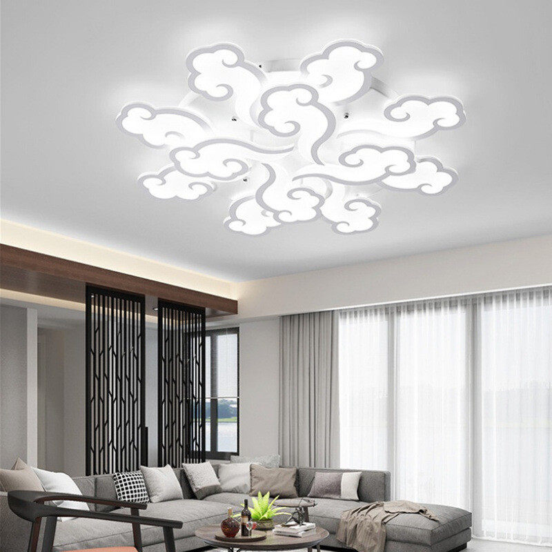 客厅灯具简约现代图案创意北欧卧室新中式祥云led吸顶灯餐厅灯饰