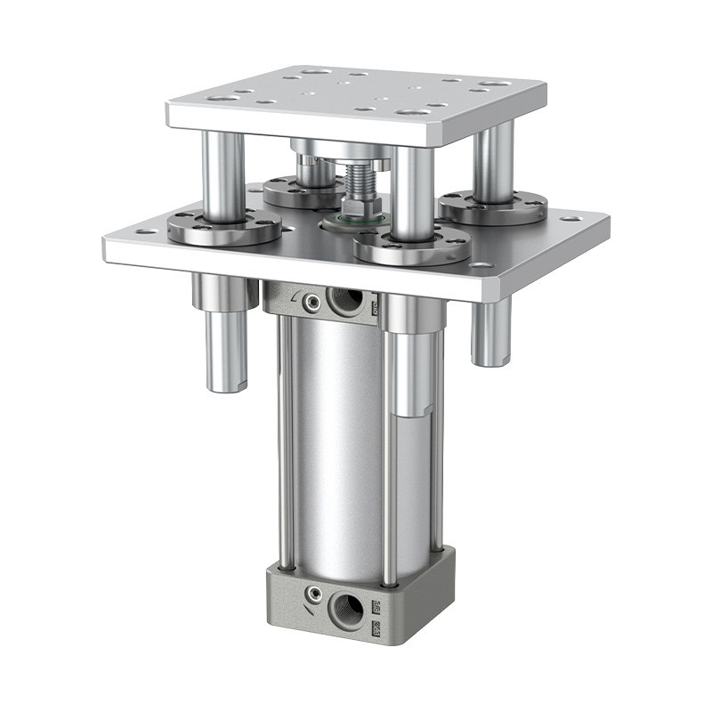 四导柱顶升气缸机架小型气动升降旋转四轴大全sc32/40/50/63/100