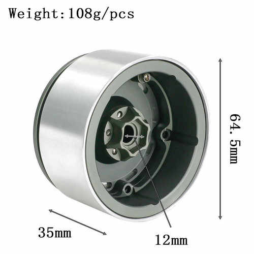 热销2.2寸黑泥复古轮毂坦克300易控crossrch8h向西scx10trx4