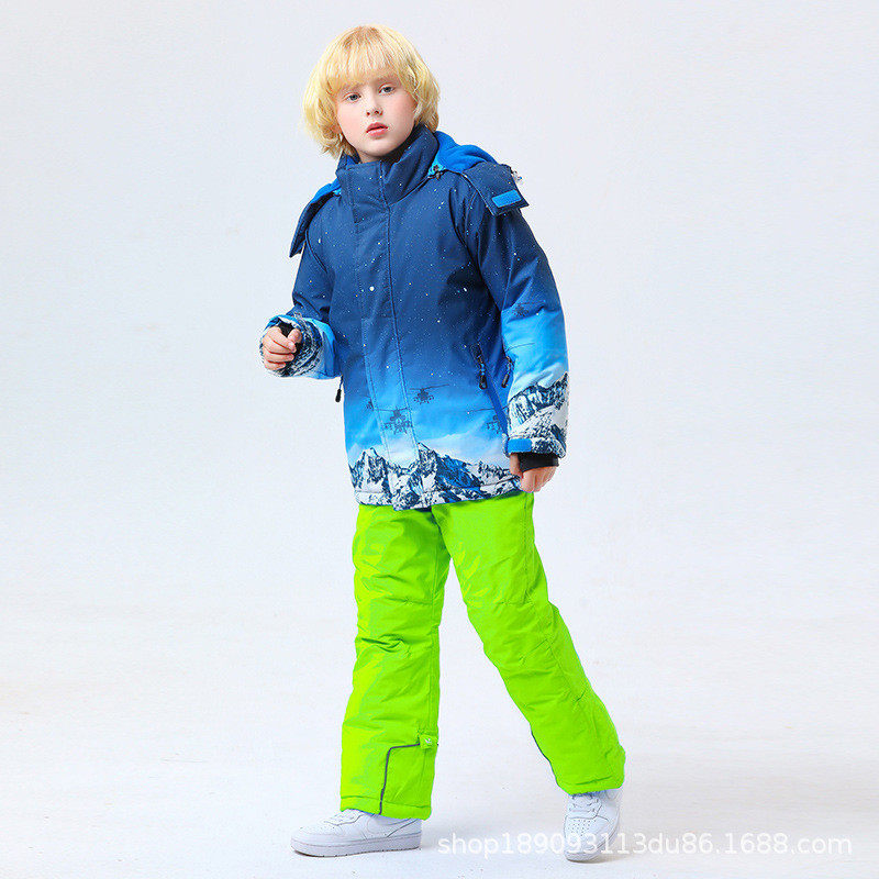 2024新款儿童滑雪服男女童小中大童全套雪乡旅游滑雪专业套装东北