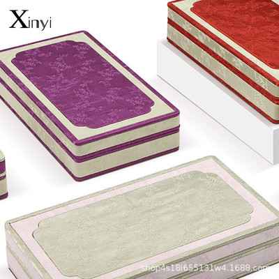 宫廷风带盖首饰盒珠宝托盘展示盘宝石玉器展示收纳盒戒指手镯陈列