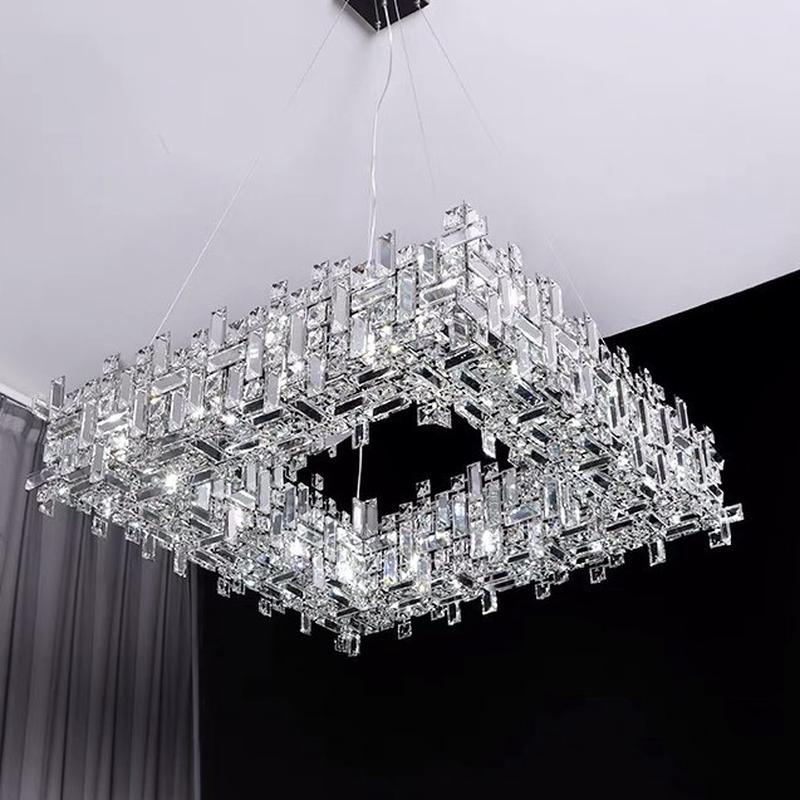 意式轻奢水晶主创意高档大气别墅客厅灯客厅吊灯灯设计师卧室餐厅