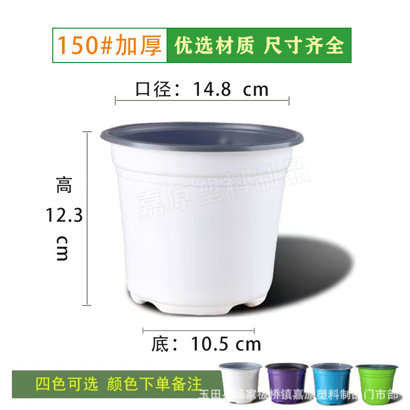 彩色双色育苗花盆加厚一次性塑料育苗盆简易花盆绿植多肉育苗盆栽