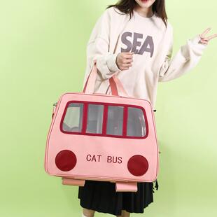 两只猫包外出便携大容量手提拉杆箱狗狗宠物小推车笼子透气行李箱