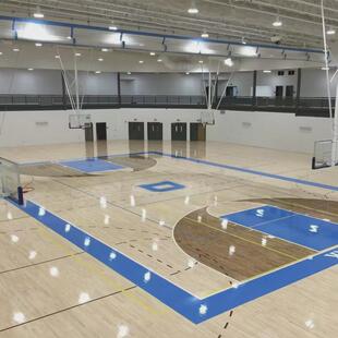 篮球馆运动木地板舞蹈室羽毛球运动场木地板室内运动实木地板