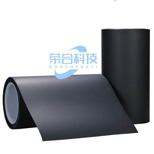 聚酰亚胺 黑色pi单面胶 哑胶带耐高温绝缘薄膜 纳米晶石墨pi黑色