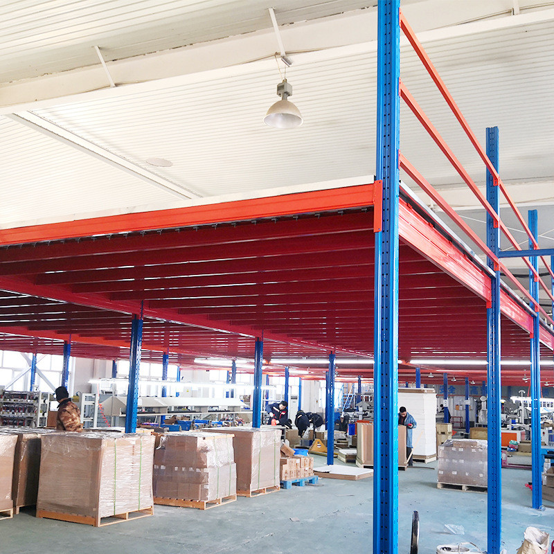 厂家仓库钢制阁楼平台货架供应库房置物架二层隔层仓储货架现货