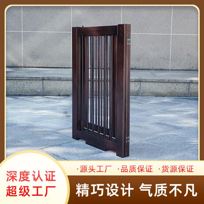 定制木制防护栏楼梯安全宠物门栏实木宠物栅栏免打孔木质宠物围栏