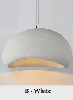 侘寂风云朵吊灯具个性创意水泥设计师法式奶油吧台餐厅现代灯餐桌