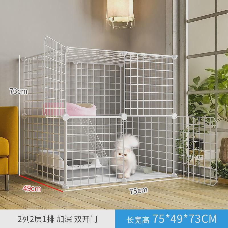 带家用室内三层猫咪别墅超大自由空间猫笼子厕所一体两层小型猫屋