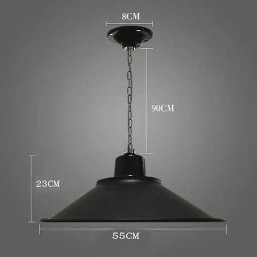 led工业风吊灯办公室工厂工矿灯舞蹈房健身房理发店餐厅商铺灯罩
