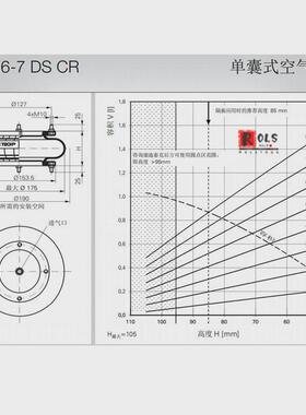 马牌康迪橡胶工业用减震泰克空气弹簧fs76-7dsg1/2cr