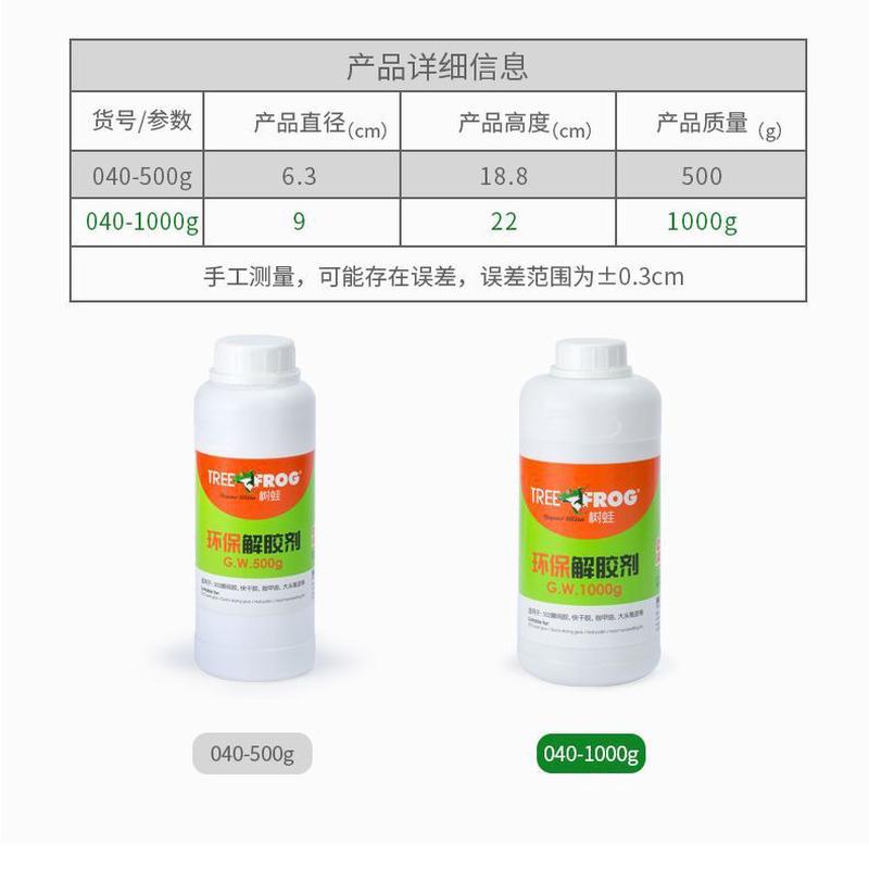 树蛙强力解胶剂快速除胶白雾瞬间去除除胶剂502胶水401油性胶