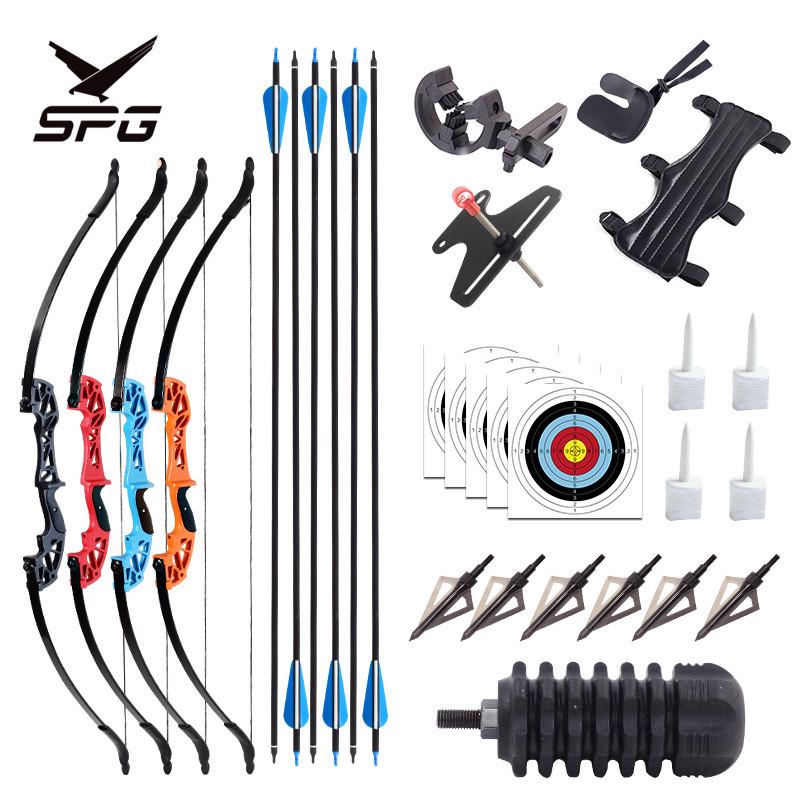 箭支反曲弓彩色弓把易安装射箭运动外贸热品带鹰隼配件箭头