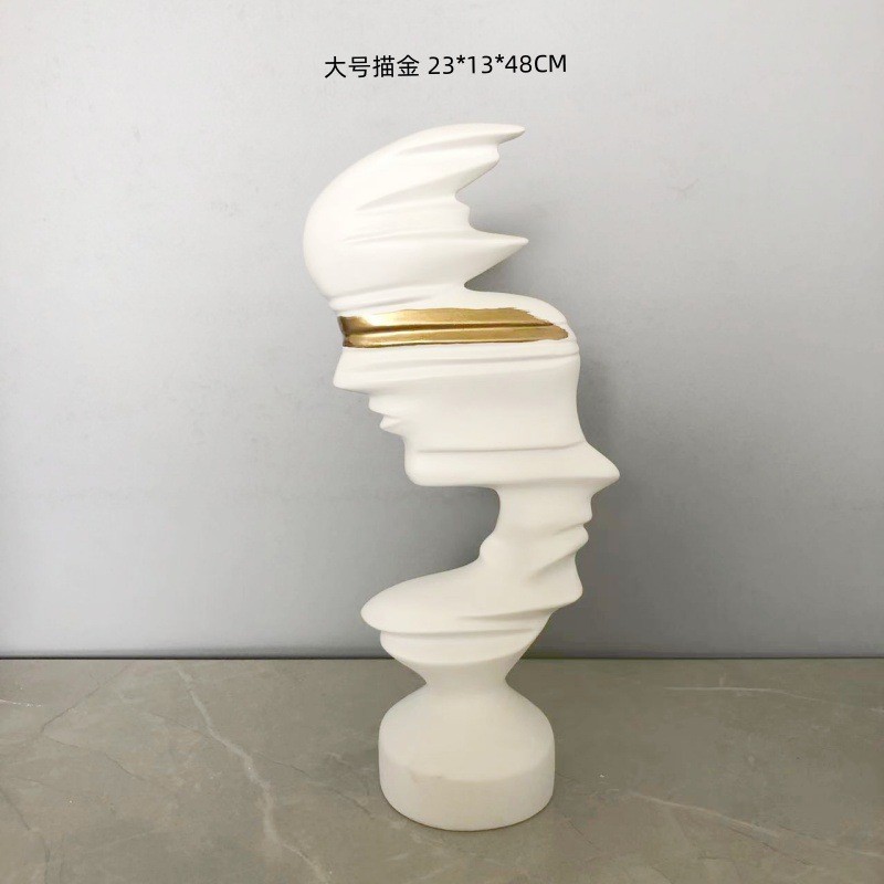 简约样板间工艺品雕塑人物摆件家居饰品抽象艺术卧室客厅电视柜摆