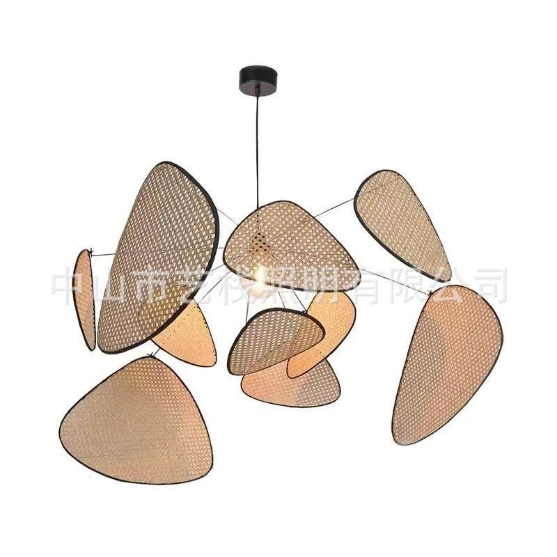 侘寂风现代新中式客厅卧室餐厅茶室吧台创意个性日式田园藤艺吊灯,家装灯饰光源,餐厅吊灯,淘宝优惠券,粉丝福利购,淘宝优惠卷