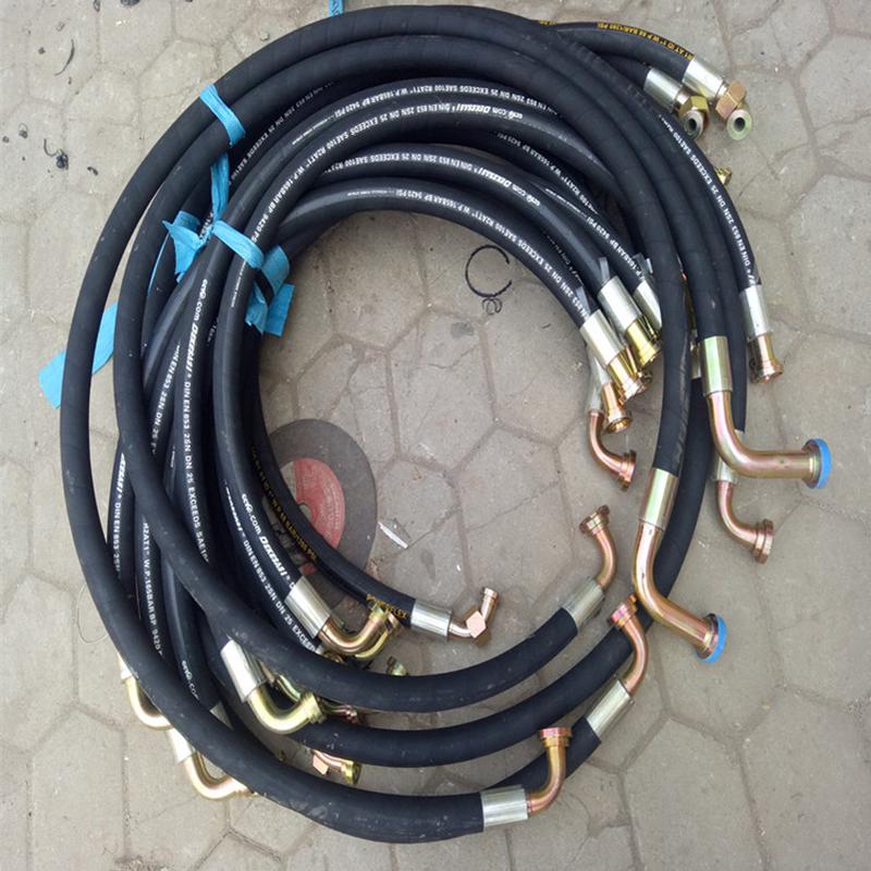 厂家供应钢丝软管总成高压编织胶管总成高压高压缠绕胶管