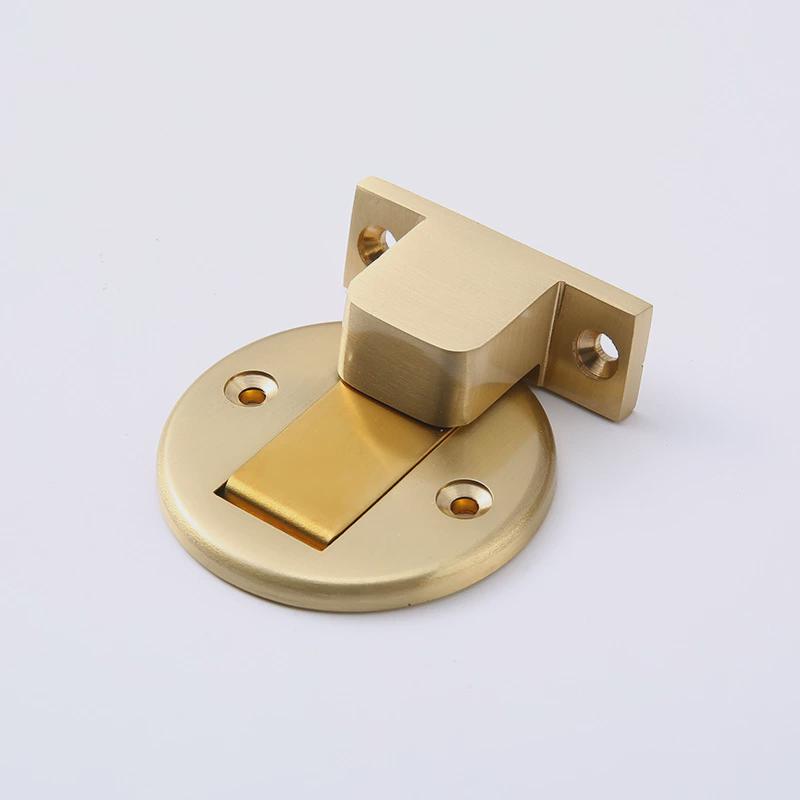 卧室内房门隐形地吸卫生间门碰墙吸室内门挡吸强磁力防撞铜地吸