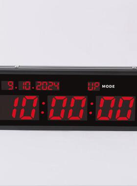 拳击健身计时器正倒计时led比赛训练间隙闹钟多功能钟表timer