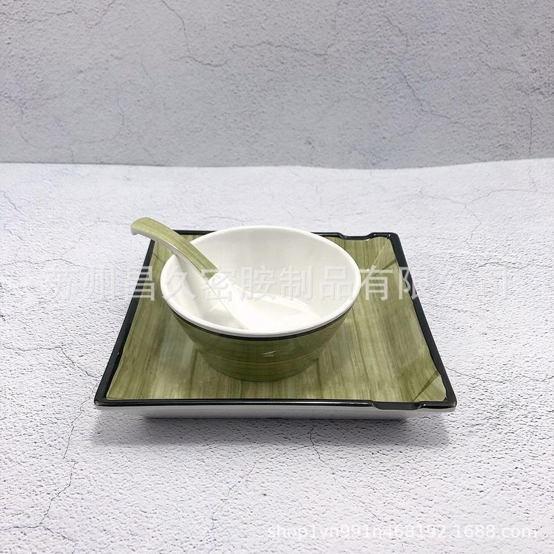 外婆家炉鱼炉诱烤鱼饭店摆台餐具四件套A5仿瓷密胺餐具耐摔包邮