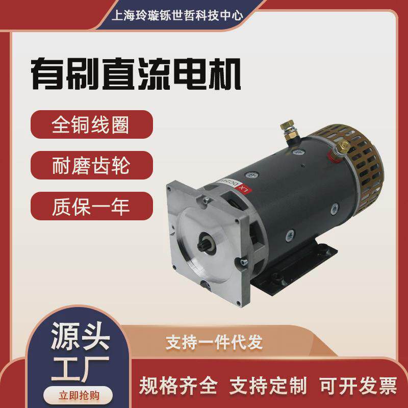 24v4kw低压直流有刷铜芯电机汽车尾板电动机堆高车动力马达单元