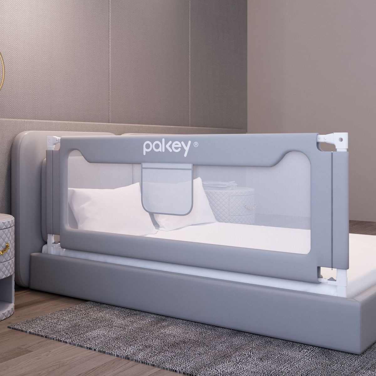 厂家供应床围栏儿童防掉床护栏单边升降挡板掉护栏防批发