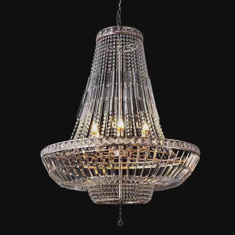 结婚道具铁艺欧式亚克力水晶吊灯珠帘款韩式婚礼婚庆装饰