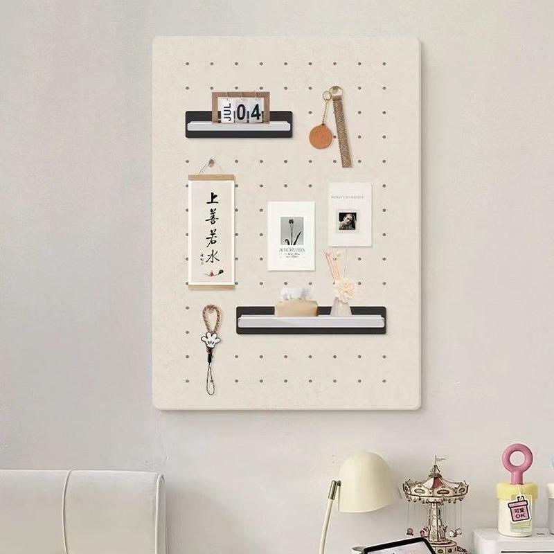 创意毛毡洞洞板北欧风彩色墙面装饰墙贴毛毡自粘照片墙展示板