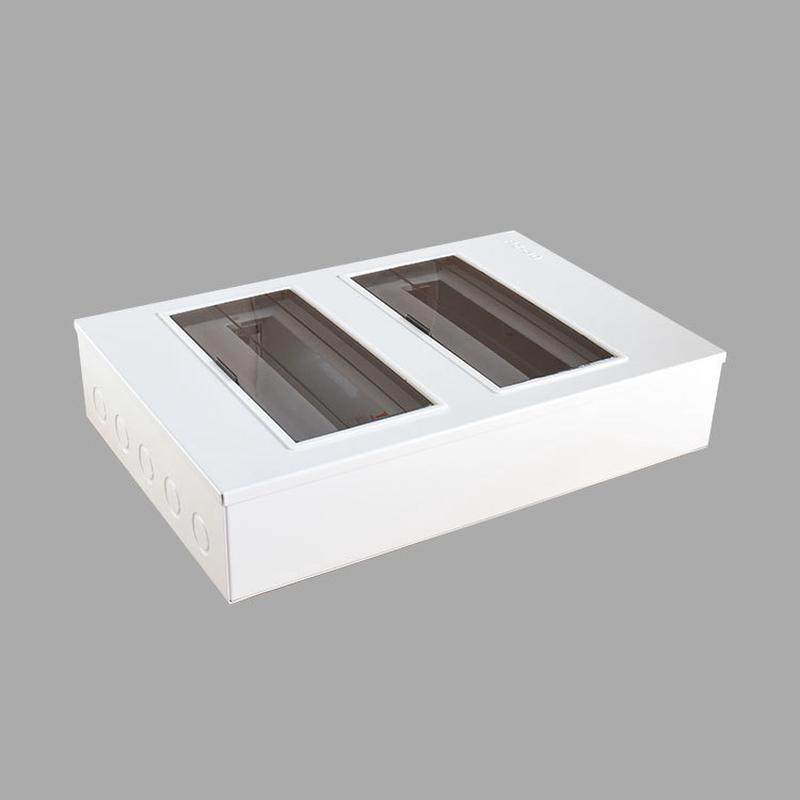 家用白色明装钢板24回路冷扎开关箱照明箱pz30开关箱照明配电箱