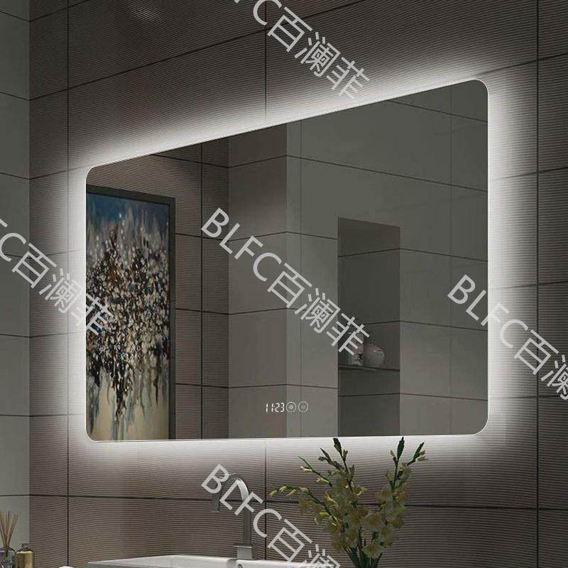 智能镜全尺寸可做现代简约氛围感家用浴室镜轻奢酒店带灯led镜子