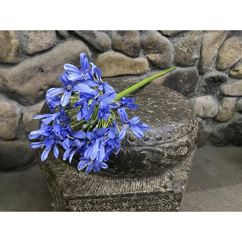 仿真百子莲小众高端花材水墨紫欧式假花花束装饰客厅卧室拍摄道具