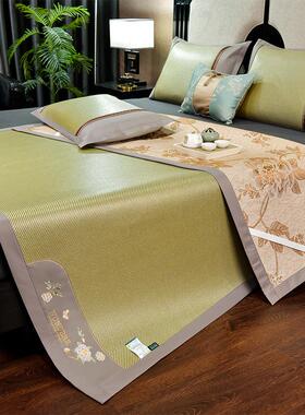 86m0夏季双面冰丝凉席席子藤席宿舍家用1.8x2x2.2米空调冰可