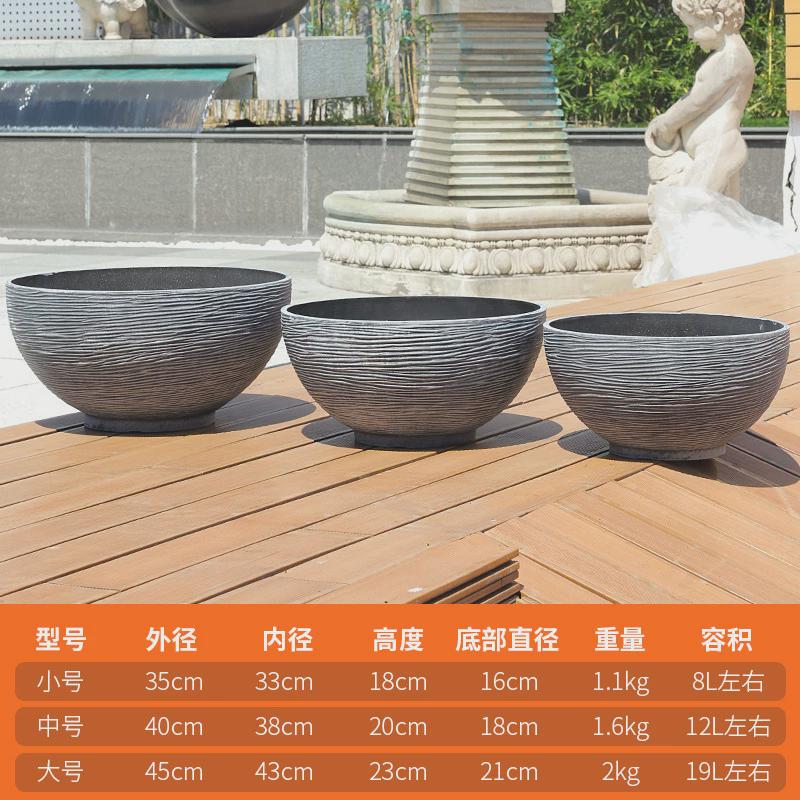 古法养鱼缸庭院大缸乌龟家用养金鱼水缸水草水培荷花睡莲碗莲花盆