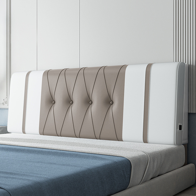 热销85jv海绵床头软包靠垫简约现代大靠背科技布防水榻榻米自粘软