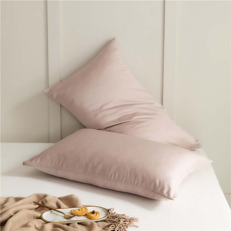 ki9s60支莱赛尔枕套天丝简约纯色夏季凉感冰丝单人枕头套成人枕