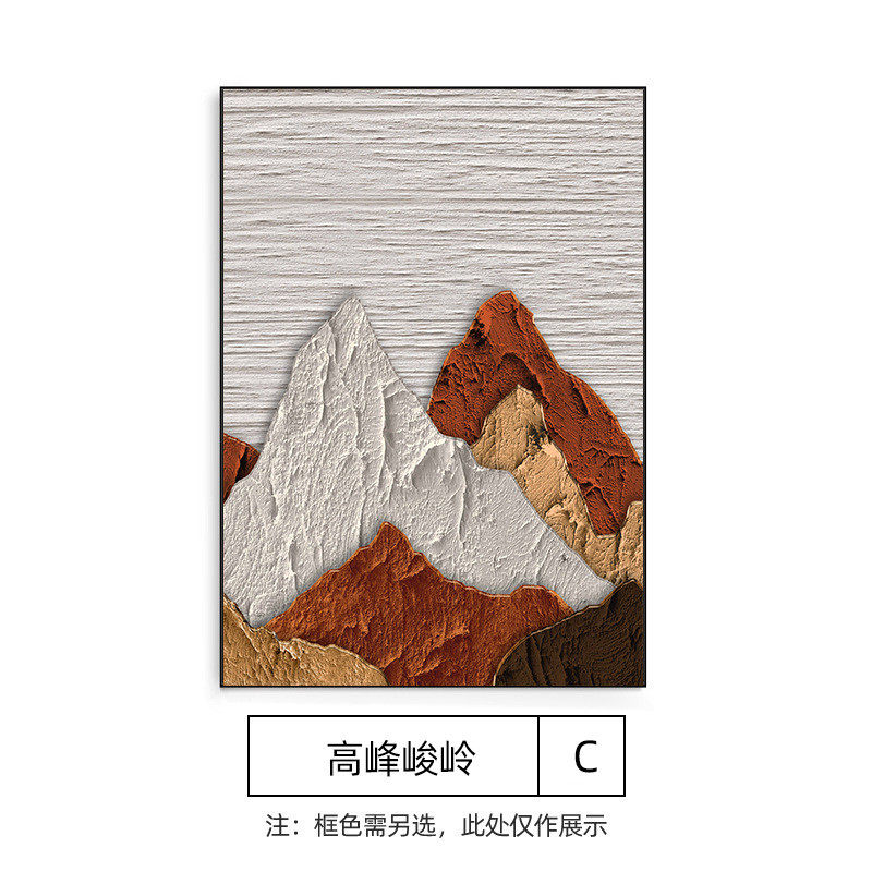 洛晓纯大芬油画村深圳手绘艺术装饰画客厅挂画玄关壁画肌理立体画