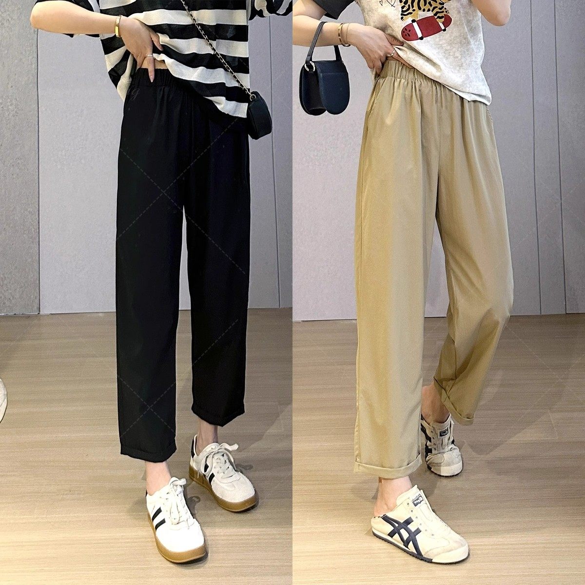 大码秋季新款直筒显瘦胖妹妹mm梨形身材九分老爹裤,女装/女士精品,大码裤装,淘宝优惠券,粉丝福利购,淘宝优惠卷