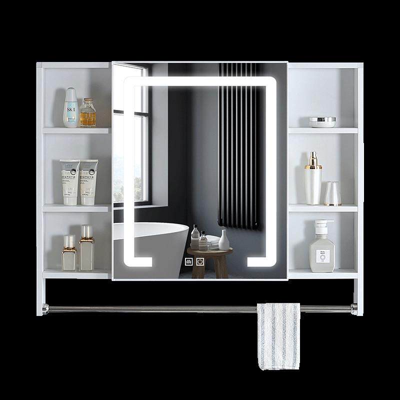 ft智能浴室镜柜挂墙式卫生间带灯吊柜镜箱带置物架厕所镜子单独收,家装主材,浴室镜柜,淘宝优惠券,粉丝福利购,淘宝优惠卷