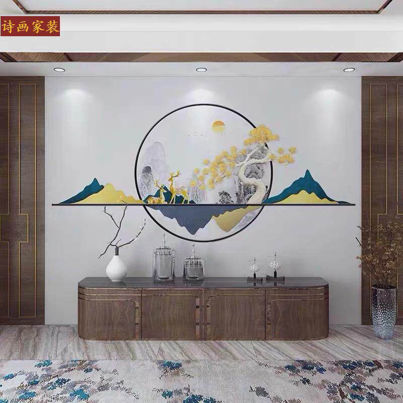 t穉1影视布现代简约立体电视背景墙穉客厅t新中式壁画感1轻奢壁布