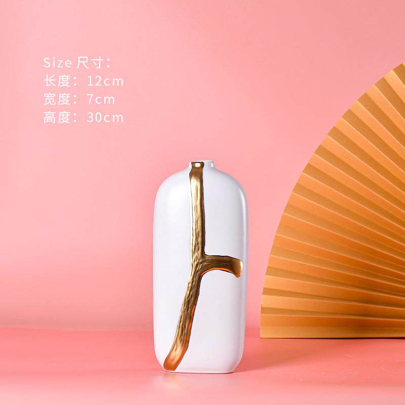 创意装饰品陶瓷花瓶仿真干花套装客厅插花摆件玄关客厅卧室欧式