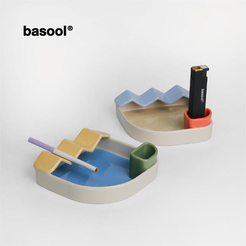 basool 烟灰缸 Tangibility系列 陶瓷小众礼物家居用架烟火机收纳