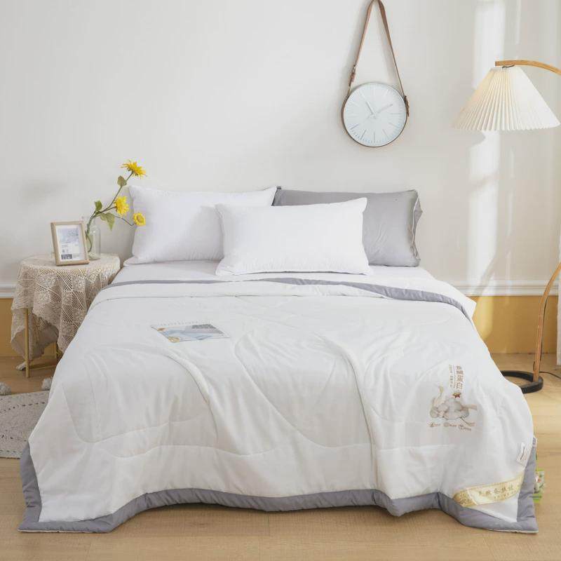 新品水洗棉蚕丝蛋白夏被可机洗双人空调被天然蚕蛹蛋白蚕丝夏凉,床上用品,化纤被,淘宝优惠券,粉丝福利购,淘宝优惠卷
