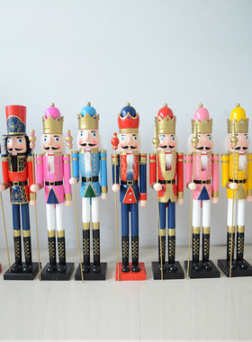 新款摆件夹子120cm实木创意家居胡桃木质工艺品门店摆设厂家直销