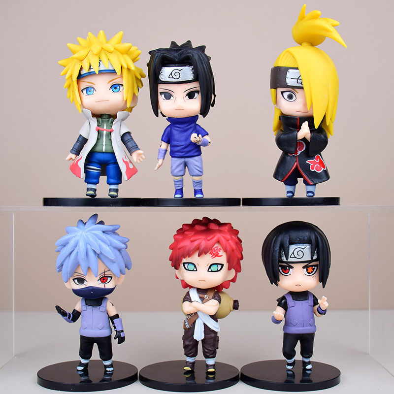 火影忍者手办全套公仔鸣人迪达拉我爱罗动漫摆件卡通人偶儿童玩具